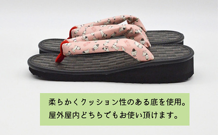 信貴×雪丸 ゆきまる雪駄 屋内屋外兼用 BP 履物 和 和テイスト お祭り お祭り衣装 小物 屋内外兼用 室内で履ける 太めの鼻緒 伝統的履物 手作業 日本の伝統 柄入り鼻緒  7寸5分（22.0～23.0対応）