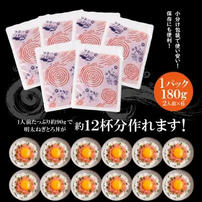 Y61-57 元祖 博多明太ねぎとろ 1㎏保証 明太子