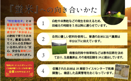 【先行予約】 令和8年産 特別栽培米 コシヒカリ 10kg（5kg×2袋）蛍米 精米 特別栽培米【JA小松市】