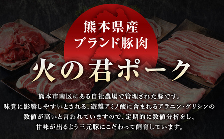熊本県産 火の君ポーク 豚こま 3.1kg 豚肉 小分け 小間切れ こまぎれ