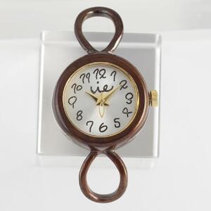 【ブレスレットウォッチ】シルバーフェイスとイタリアンレースの組み合わせが上品で美しい ベルトカラー：赤 WB067-WL004赤 腕時計
