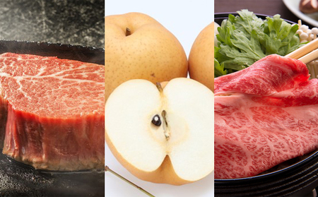 フルーツ 肉 2026年 先行予約 晴れの国 おかやま の 旬のフルーツと A5等級 黒毛 和牛 5回 定期便 ぶどう 牛肉 梨 岡山県産 国産 ギフト