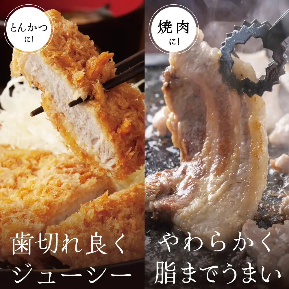【ブランド黒豚】かごしま黒豚 2種 計600g バラ焼肉用＆ロースとんかつ用 お肉 国産 豚肉 鹿児島県産 冷凍 南さつま市