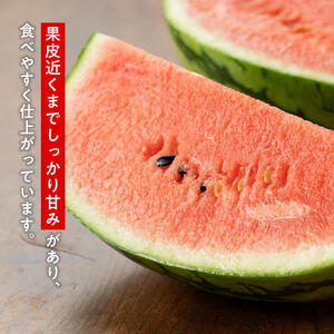 【令和8年産】宮崎県産　小玉スイカ（マダーボール）2玉 【 数量限定 国産 宮崎県産 西瓜 フルーツ 果物 すいか】