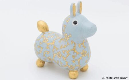 【RODY×九谷焼】九谷焼ロディ「白粒盛金桜花唐草文(ブルー)」仲田錦玉 ロデ