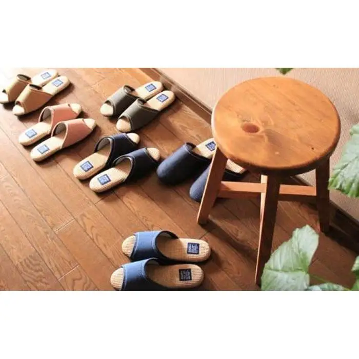 カツラギ×ござスリッパ　Ｍサイズ　ベージュ