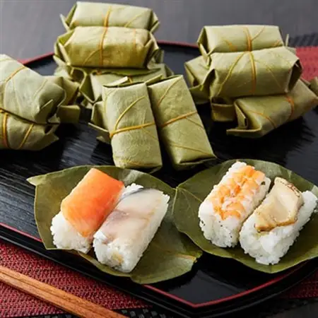 冷凍　柿の葉ずし4種20個(鯖・鮭・穴子・海老)_惣菜・加工品   _【配送不可地域：離島】【1406008】