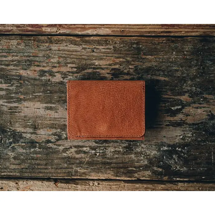 【ピッグレザー】コンパクトウォレット（ブラウン） No.227-02