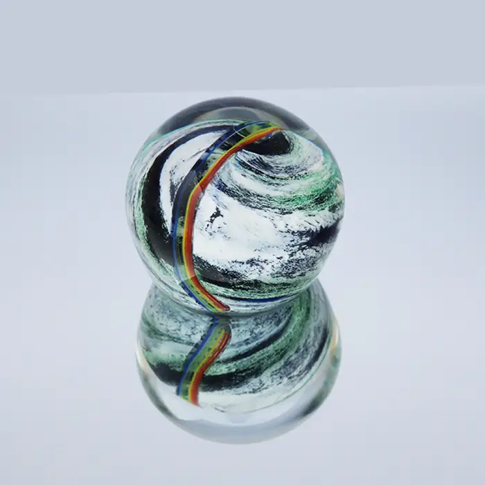 【SUKI GLASS STUDIO】 ガラス工芸品『Earth文鎮』 １個　[0013-0011]