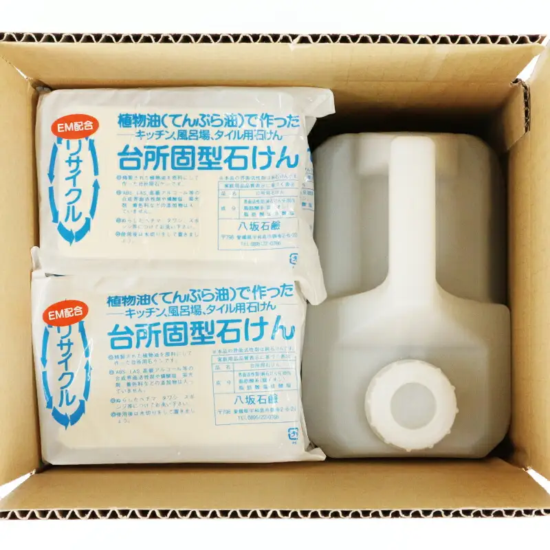 廃油せっけんリサイクル石けんセット八坂石鹸せっけんK018-130002