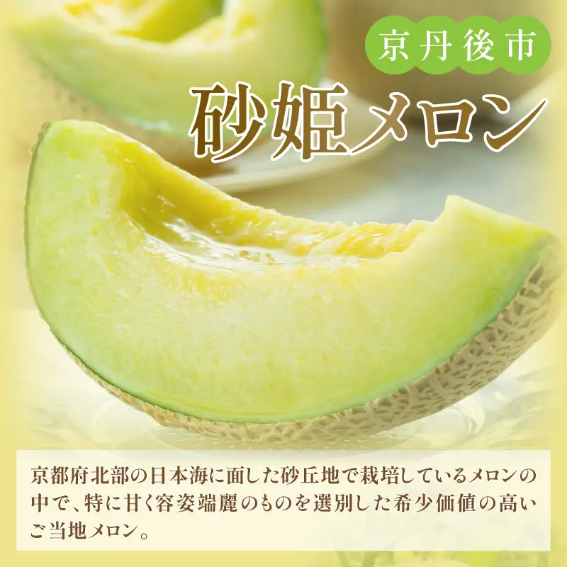 【先行予約／数量限定200】砂姫メロン2玉！（2026年6月下旬～発送）メロン