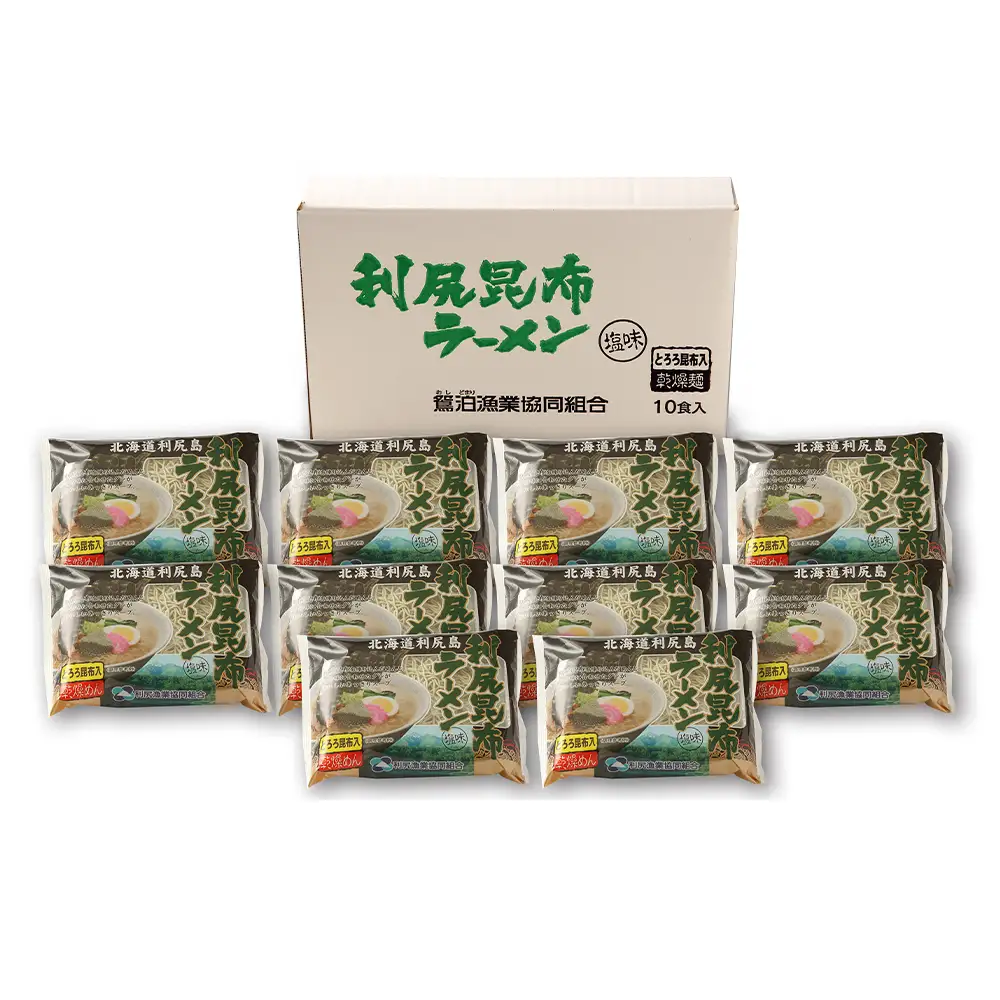 【12ヵ月定期便】《利尻漁業協同組合》利尻昆布ラーメン 10袋