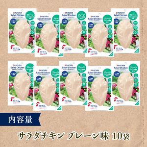 サラダチキン 100g × 10袋 (計1kg) プレーン味 機能性表示食品 鶏肉 チキン 冷凍 ダイエット 健康 おかず サラダ 小分け タンパク質 朝食 岩手県 大船渡市 アマタケ