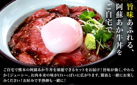 あか牛 阿蘇あか牛丼セット 2人前 株式会社LARKS《30日以内に出荷予定(土日祝除く)》肉 牛肉 あか牛 丼 ローストビーフ 冷凍 贈り物 送料無料