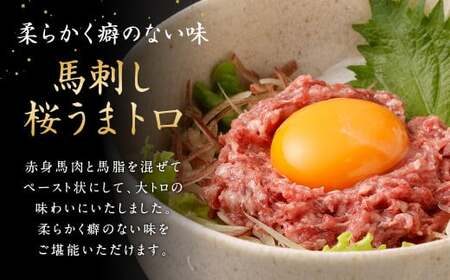 馬刺し 桜うまトロ (ネギトロ) 合計約720g 馬肉 馬刺 熊本馬刺し ネギトロ たれ付き
