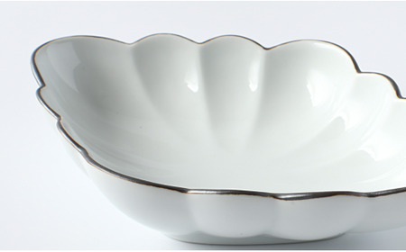 有田焼 白釉縁錆菱型皿 2個セット【ARITAYAKI-STORE】 A24-70