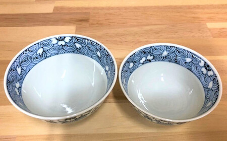 有田焼 伝統工芸士 惣次郎窯作 渦桜紋 夫婦茶碗 陶窯みかわや AA90-28