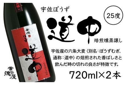宇佐麦焼酎「兼八」「宇佐ぼうず道中」極上セット(合計2.88L・720ml×4本)酒 お酒 むぎ焼酎 720ml 麦焼酎 アルコール 飲料 常温 数量限定 飲み比べ セット【104303900】【山添産業】