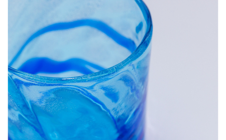 【RYUKYU GLASS WORKS 海風】seaモールロックグラス（2色セット）