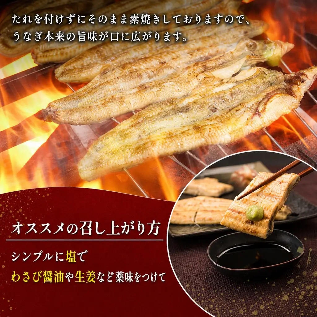 ＜12か月定期便＞【玄人の一品】うなぎ白焼き 4尾 計800g以上【G39】