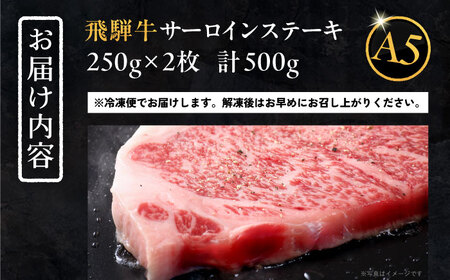 飛騨牛 サーロインステーキ (A5ランク) 1パック (250g×2枚) / 恵那市 / 岩島屋 [AUAJ012]