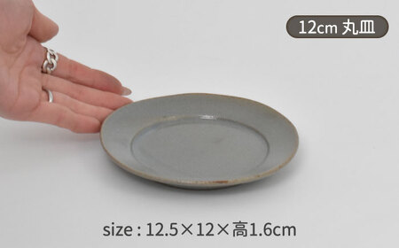【美濃焼】ワイドリム プレート 大・中・小 3点セット グレー【金正陶器】食器 丸皿 リム皿 パスタ皿 カレー皿 ケーキ皿 メインディッシュ ランチ ディナー シャビーグレー 灰色 写真映え シンプル おしゃれ レンジ対応 食洗機対応 送料無料 [MAK050]