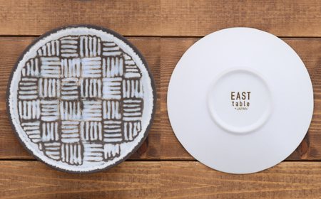 【美濃焼】食器8点セット 雪シリーズ 4種各2点ずつ 布目【EAST table】皿 ランチ プレート 美濃焼 食器 ソーサー お皿 中皿 さら おしゃれ キッチン用品 プレート 小皿 取り皿 国産 日本製 国内産 おしゃれ 可愛い かわいい リビング カフェ レストラン ケーキ  セット [MBS087]