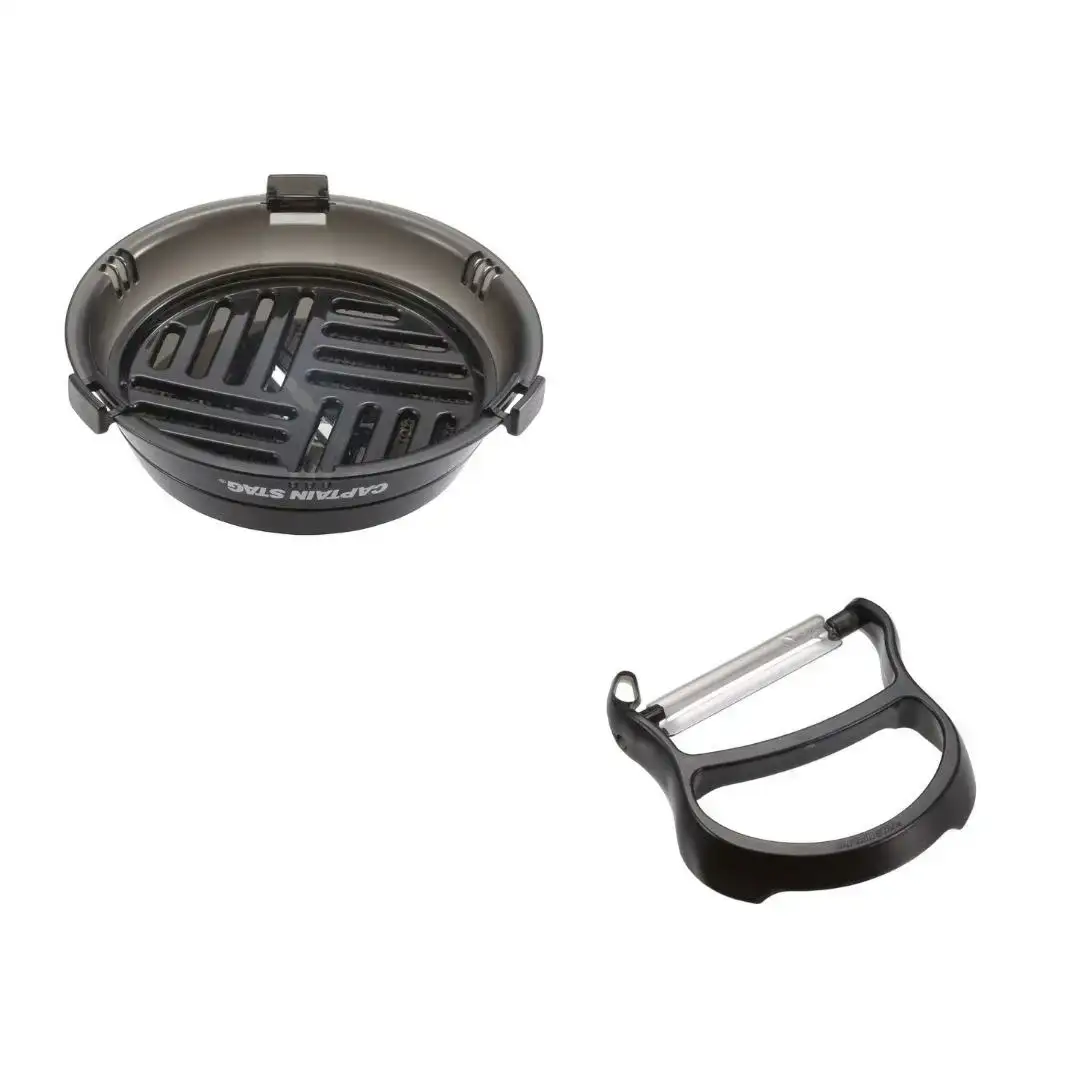 ステンレスシェラカップ320ml・シェラカップ調理器 セット CAPTAIN STAG キャプテンスタッグ アウトドア用品 キャンプ用品 調理器具 防災 防災グッズ 防災用品 【010S339】