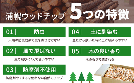 北海道十勝産 天然 ウッドチップ 70L 針葉樹100% 無添加 防腐剤不使用