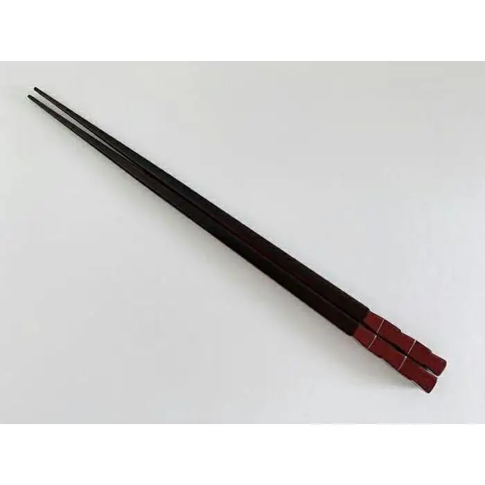 	鎌倉彫　箸「市松」　朱　21.5cm | 雑貨 箸 伝統工芸 鎌倉彫工房 人気 おすすめ 木製 漆塗り 食卓 贈り物 ギフト 職人技 送料無料 神奈川 鎌倉 箸