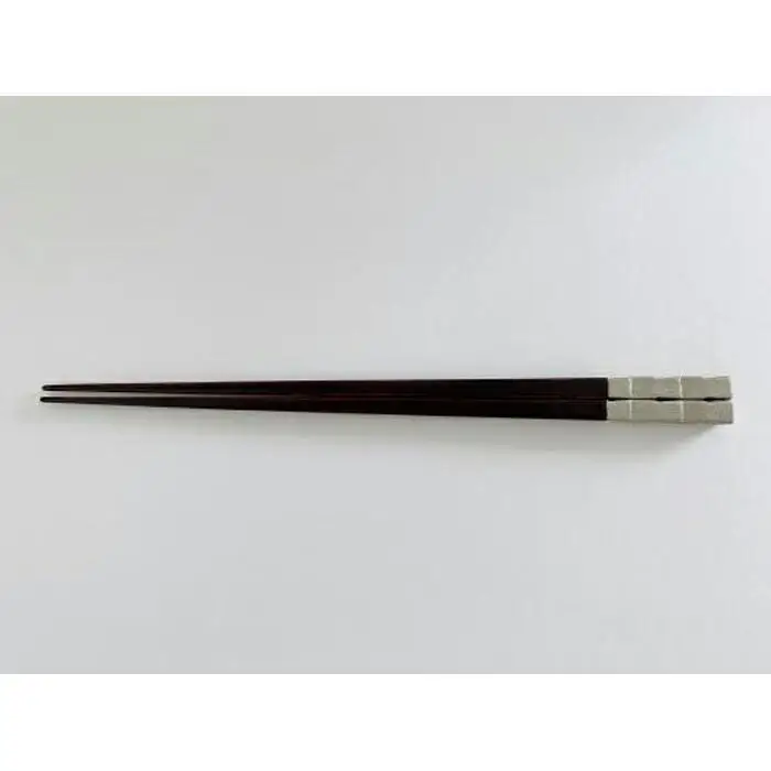 鎌倉彫　箸「市松」錫　21.5cm