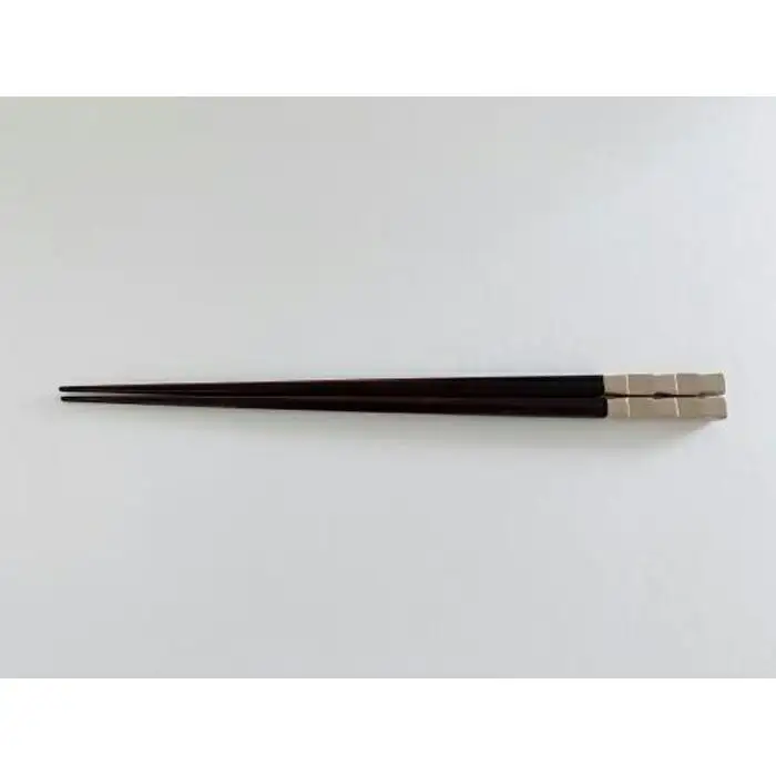 鎌倉彫　箸「市松」白　23cm