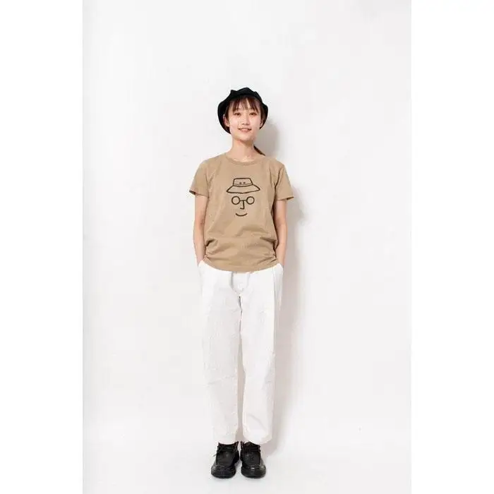 《2》メンズL　バケットハットTシャツ　BEIGE