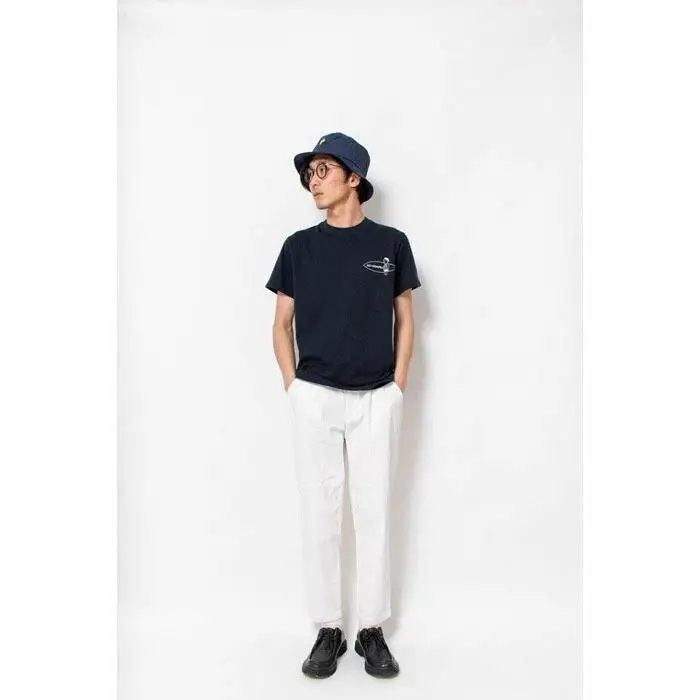 《2》メンズL　サーフTシャツ　NAVY