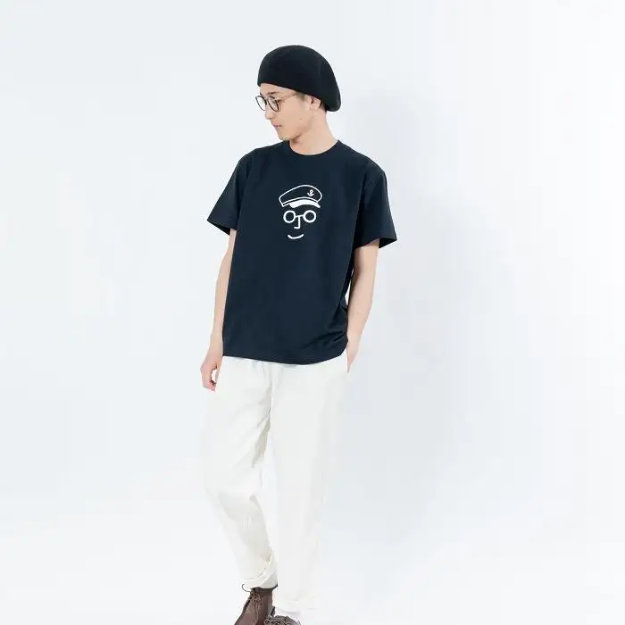 《2》【KEYMEMORY鎌倉】セーラー帽イラストTシャツ NAVY