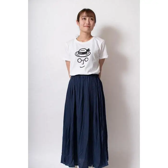 【3サイズ】【KEY MEMORY】Straw hat T-shirts WHITE