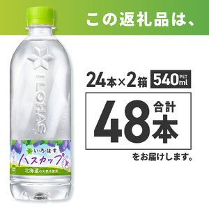  ★北海道限定 フレーバー★い・ろ・は・す ハスカップ 540mlPET×48本 いろはす