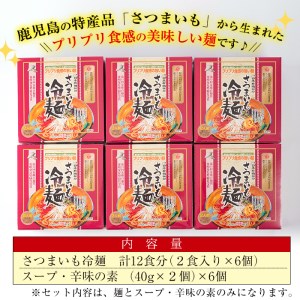 ≪安藤百福賞受賞≫ さつまいも 冷麺 (2食入×6個・計12食) 麺 自家製 常温【日本有機】A135-v01