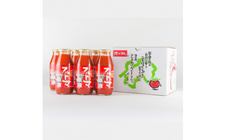 トマトジュース 無塩 無添加 フルトマ原液 6本セット トマト 1本にトマト約７個分使用 フルーツトマト トマト ドリンク 糖度8度以上 飲み物 健康 美味しい【池トマト】 [BQAG020]