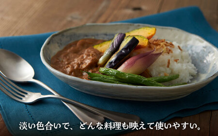 【美濃焼】オーバルカレー皿 4枚セット 刷毛目【丸利玉樹利喜蔵商店】食器 皿 深皿 楕円皿 プレート オーバル オーバルプレート カレー皿 パスタ皿 セット 食器セット レンジ対応 レンジ可 食洗器対応 送料無料 [MCC053]