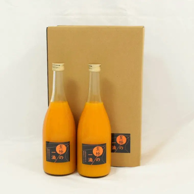 【無添加】田村みかんの新鮮100％ジュース「至極の一滴」720ml×2本入り【tec934】