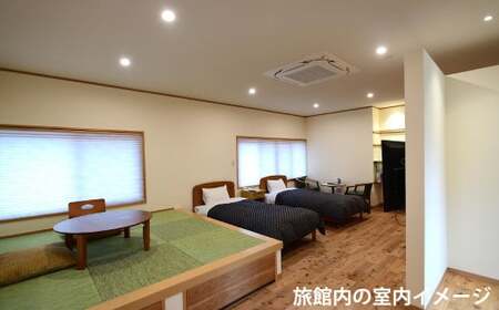 温泉宿でのグランピング利用券（50,000円分）宿泊券 入場券 チケット キャンプ グランピング 旅行 テント ドームテント 温泉 アウトドア