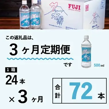【3か月お届け】「サ水」サウナ後のととのいウォーター富士ミネラルウォーターデザインラベル定期便 保存 防災 備蓄  防災グッズ ストック
