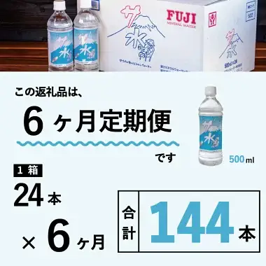 【6か月お届け】「サ水」サウナ後のととのいウォーター富士ミネラルウォーターデザインラベル定期便 備蓄 防災 ストック 防災グッズ 保存