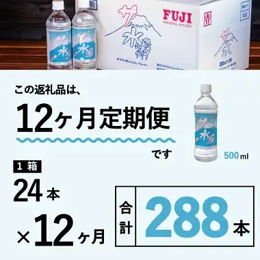 【12か月お届け】「サ水」サウナ後のととのいウォーター富士ミネラルウォーターデザインラベル定期便 保存 防災 備蓄 防災グッズ ストック