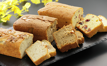 大潟産米粉使用!米粉パウンド3本セット【配送不可地域：離島・沖縄県】【1410821】