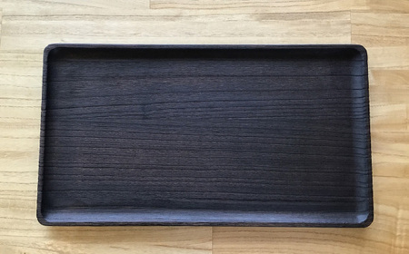 桐トレー 焼杢 LL《サイズ：約W530 D295 H20（mm）・重さ：約400g》天然素材の桐 シンプルなデザイン お膳