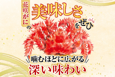 【北海道根室産】花咲かに500g前後～650g前後×2尾 B-76028