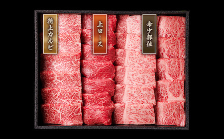 Y147 【和牛セレブ】鳥取和牛 焼肉用特選ロースカルビ&希少部位 600g