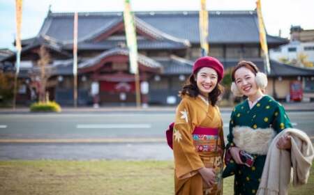 アンティーク着物で街並み散策！国指定重要文化財「八千代座」入場券付きペア【アンティーク着物レンタルの柏屋】[ZDB001]